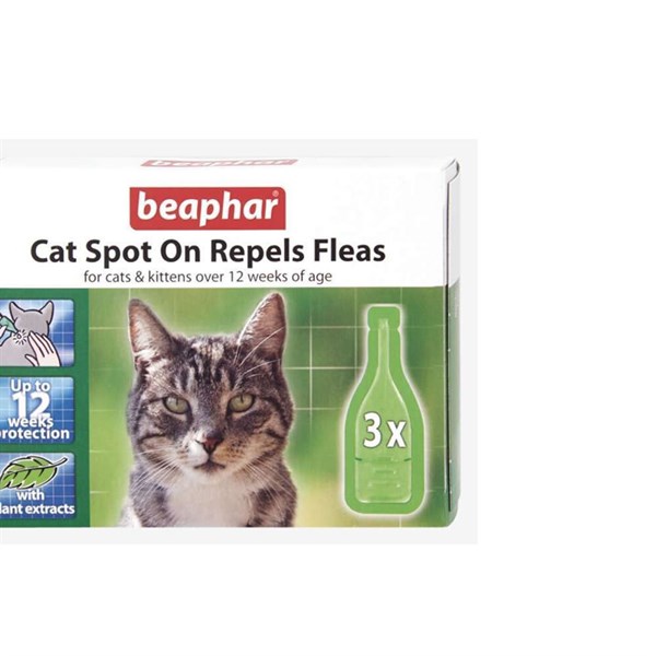 Beaphar Cat Spot On Repels Fleas Kedi Pire Damlası 3 Lü