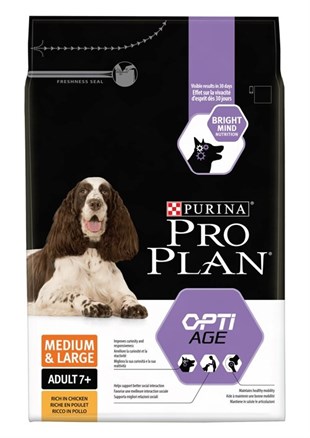 Pro Plan Medium Large Adult +7 Sensitive Tavuklu Yaşlı Köpek Maması 3 Kg